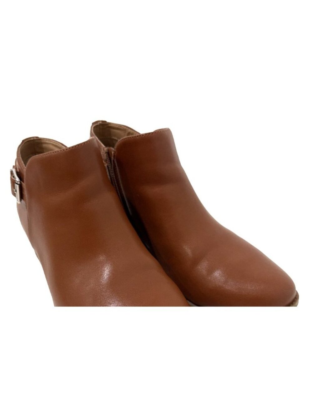Vionic Millie Booties Brown Leather Almond Toe Ankle Boots Womens Size 10W - Picture 3 of 8